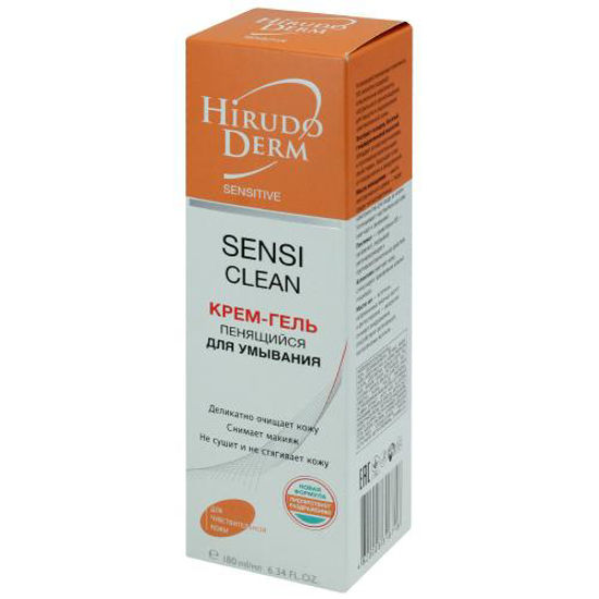 Крем-гель для вмивання пінливий Hirudo Derm Sensitive (Гірудо Дерм Сенситів) 180 мл